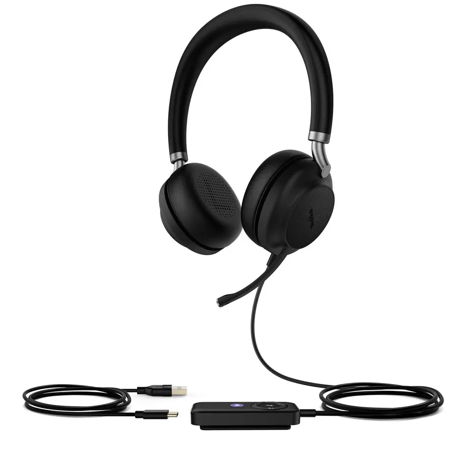 ⁨USB Headphones UH38 Blutooth Dual Teams with battery⁩ at Wasserman.eu