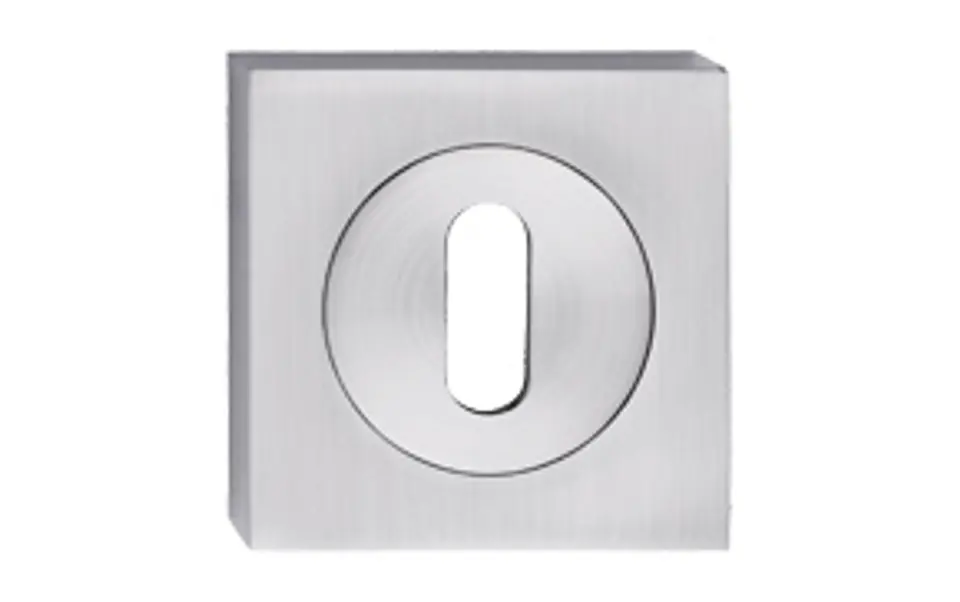 ⁨SIGN SQUARE WITH WHEEL NICKEL BRUSHED WITH KEY⁩ at Wasserman.eu