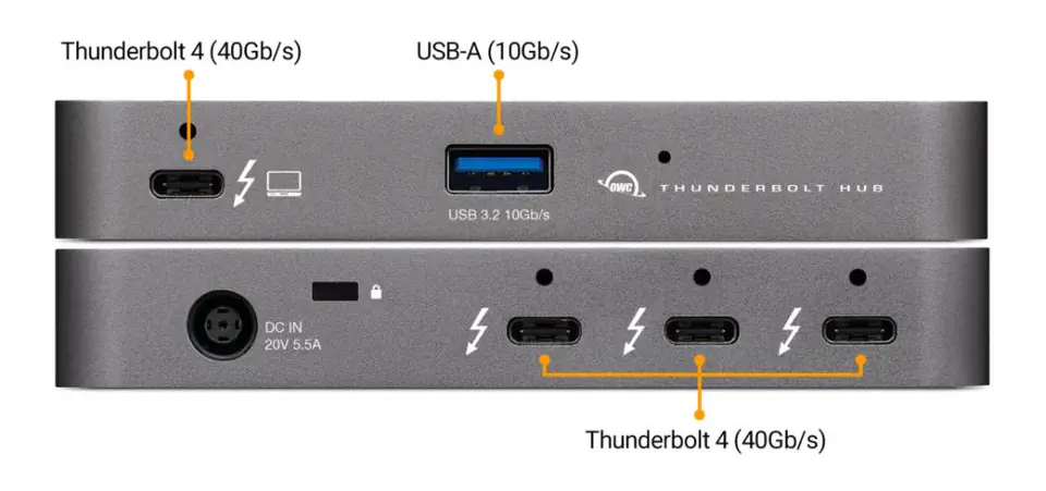 ⁨OWC Thunderbolt Hub - 3 x TB4⁩ w sklepie Wasserman.eu