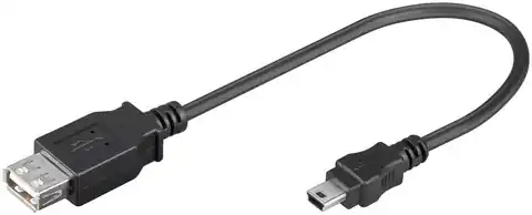 ⁨MicroConnect USB A - Mini USB B 5P 0.2m F-M⁩ w sklepie Wasserman.eu