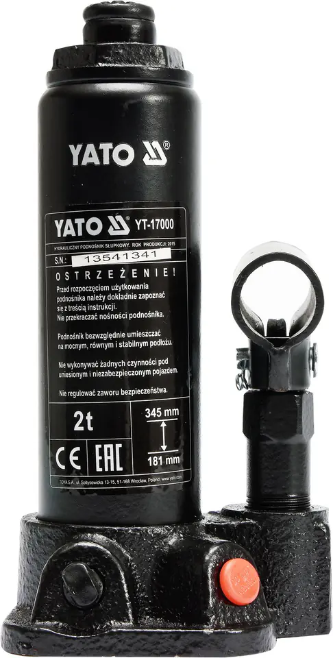 PODNOŚNIK HYDRAULICZNY SŁUPKOWY 2T w sklepie Wasserman.eu