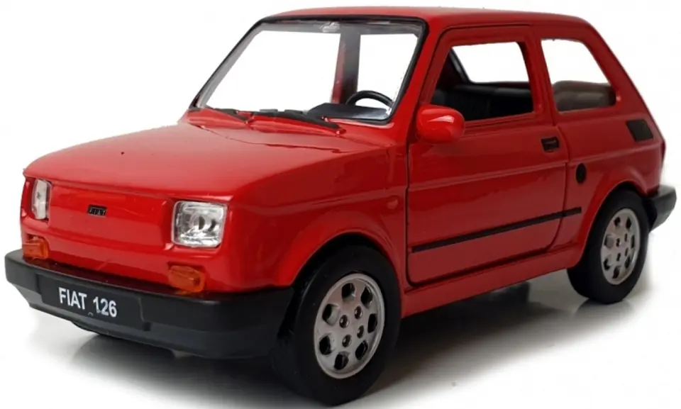 WELLY MALUCH FIAT 126P 1:34 SAMOCHÓD KOLEKCJONERSKI czerwony w sklepie Wasserman.eu