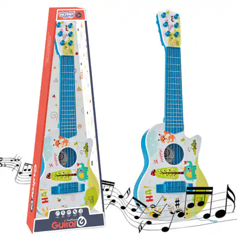 ⁨WOOPIE Gitara Akustyczna dla Dzieci Niebieska 55 cm⁩ w sklepie Wasserman.eu