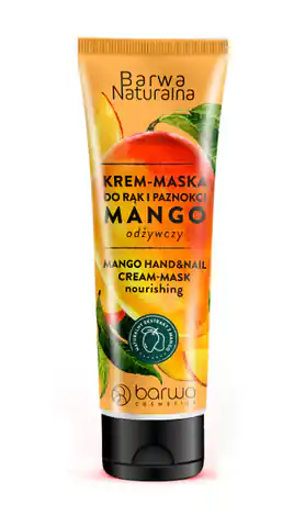 ⁨BARWA COSMETICS Barwa Naturalna Krem-Maska do rąk i paznokci Mango - odżywczy 100ml⁩ w sklepie Wasserman.eu