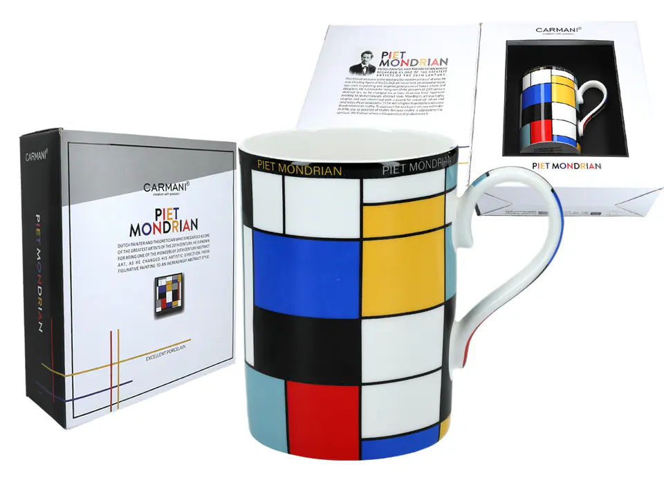 Kubek - P. Mondrian, Composition A (CARMANI) w sklepie Wasserman.eu