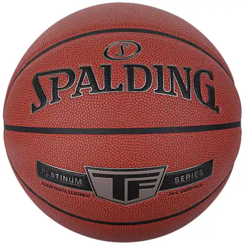 ⁨Piłka koszykowa Spalding Platinum TF Ball (kolor Pomarańczowy, rozmiar 7)⁩ w sklepie Wasserman.eu