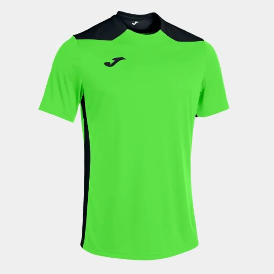 ⁨Koszulka Joma Championship VI Short Sleeve T-shirt 101822 (kolor Czarny. Zielony, rozmiar XS)⁩ w sklepie Wasserman.eu