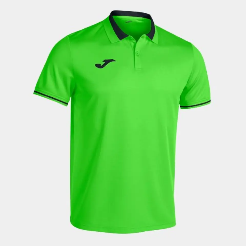 ⁨Koszulka Joma Championship VI Short Sleeve Polo 101954 (kolor Czarny. Zielony, rozmiar 2XS)⁩ w sklepie Wasserman.eu