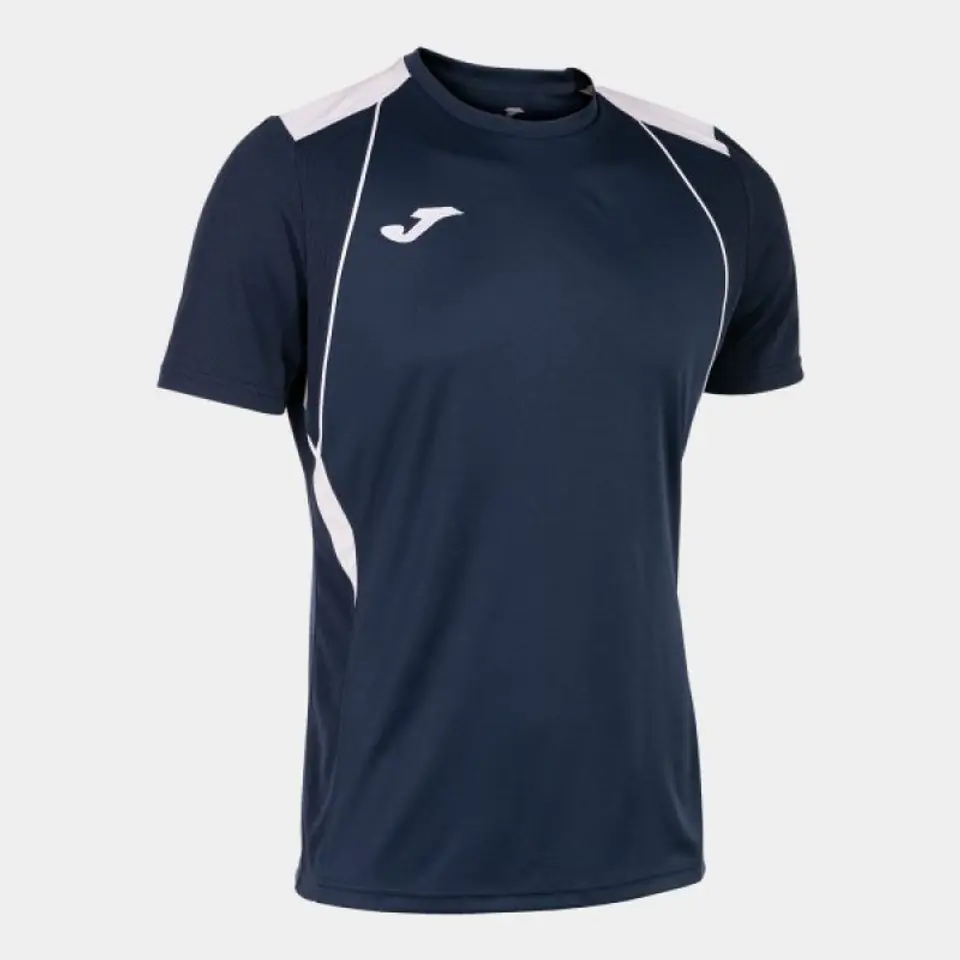 ⁨Koszulka Joma Championship VII Short Sleeve T-shirt 103081 (kolor Biały. Granatowy, rozmiar 2XS)⁩ w sklepie Wasserman.eu