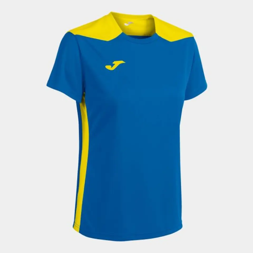 ⁨Koszulka Joma Championship VI Short Sleeve T-shirt W 901265. (kolor Niebieski. Żółty, rozmiar XS)⁩ w sklepie Wasserman.eu