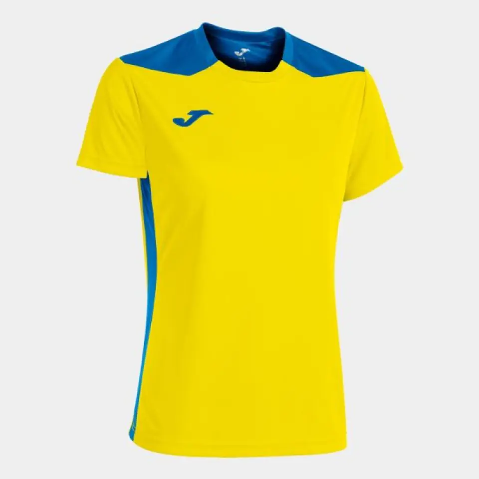 ⁨Koszulka Joma Championship VI Short Sleeve T-shirt W 901265. (kolor Niebieski. Żółty, rozmiar 2XL)⁩ w sklepie Wasserman.eu