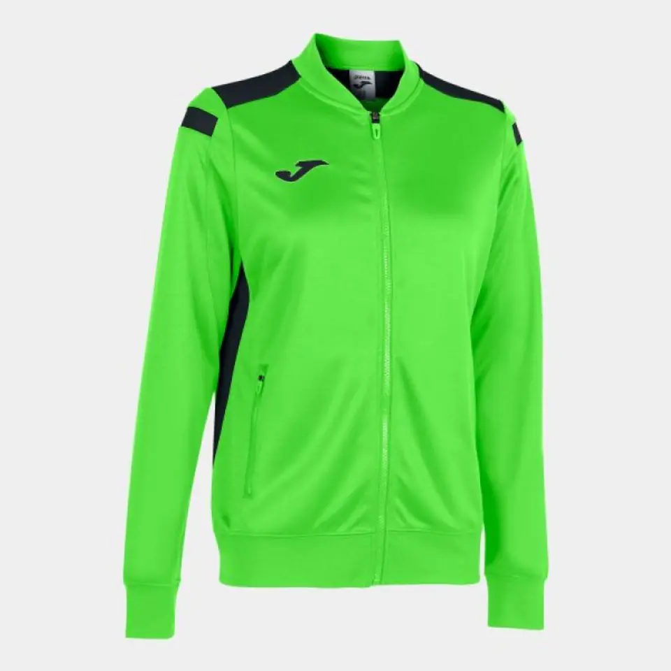 ⁨Bluza Joma Championship VI Zip Sweatshirt W 901267 (kolor Czarny. Zielony, rozmiar L)⁩ w sklepie Wasserman.eu