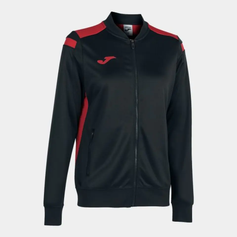 ⁨Bluza Joma Championship VI Zip Sweatshirt W 901267 (kolor Czarny. Czerwony, rozmiar 2XL)⁩ w sklepie Wasserman.eu