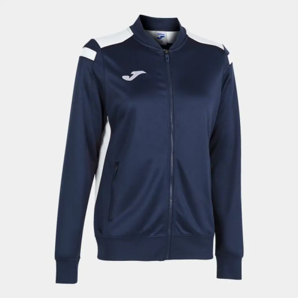 ⁨Bluza Joma Championship VI Zip Sweatshirt W 901267 (kolor Biały. Granatowy, rozmiar XL)⁩ w sklepie Wasserman.eu