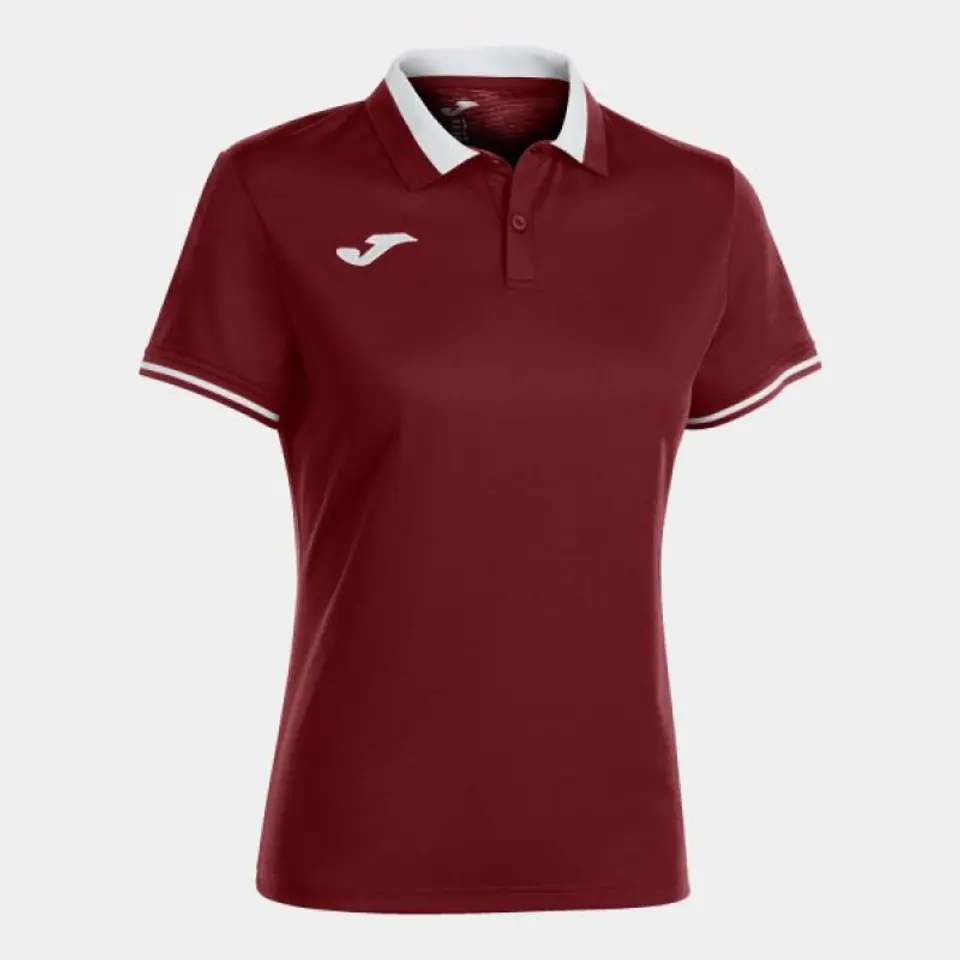 ⁨Koszulka Joma Championship VI Short Sleeve Polo W 901272. (kolor Czerwony, rozmiar 2XS)⁩ w sklepie Wasserman.eu