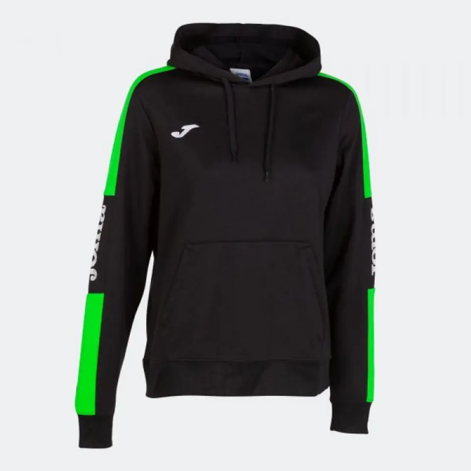 ⁨Bluza Joma Championship IV Hoodie W 901334 (kolor Czarny. Zielony, rozmiar L)⁩ w sklepie Wasserman.eu