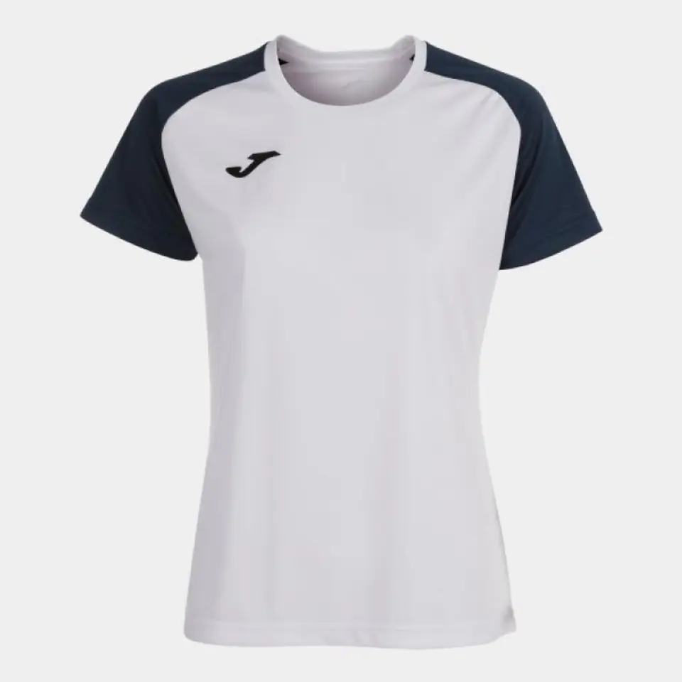 ⁨Koszulka piłkarska Joma Academy IV Sleeve W 901335 (kolor Biały. Granatowy, rozmiar 2XS)⁩ w sklepie Wasserman.eu