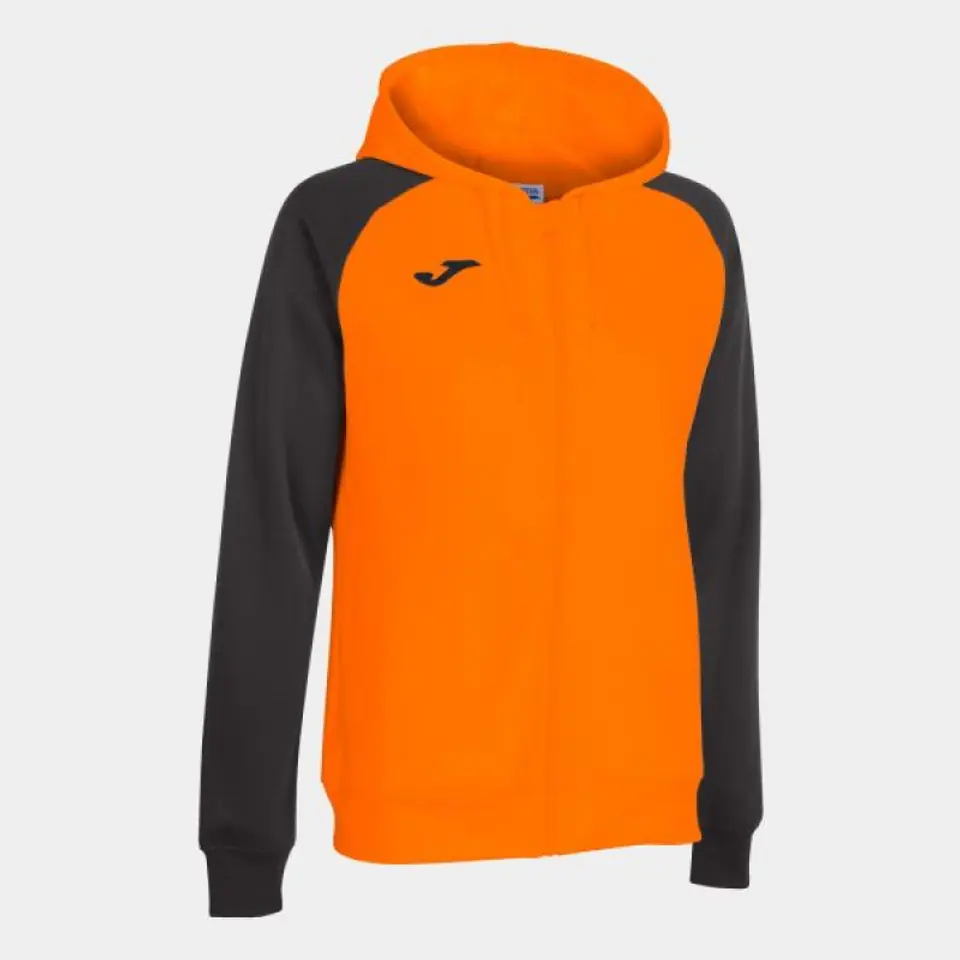 ⁨Bluza Joma Academy IV Zip-up Hoodie W 901336 (kolor Czarny. Pomarańczowy, rozmiar M)⁩ w sklepie Wasserman.eu