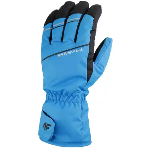 ⁨Rękawice narciarskie 4F FNK M096 M 4FAW23AFGLM096 (kolor Niebieski, rozmiar M)⁩ w sklepie Wasserman.eu