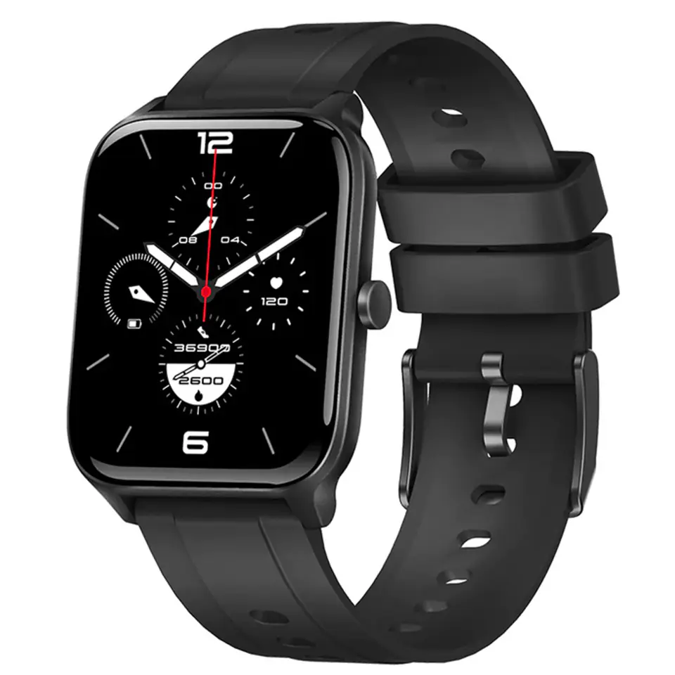⁨Smartwatch Kumi KU3S czarny (black)⁩ w sklepie Wasserman.eu
