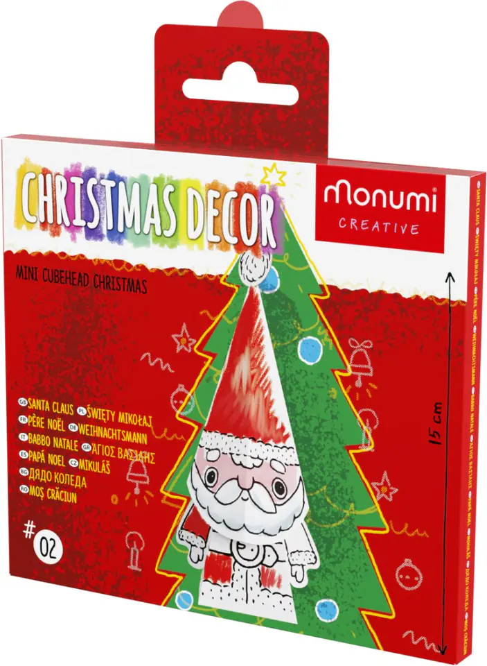 ⁨"Święty Mikołaj" kolorowanka 3D figurka + bombka choinkowa⁩ w sklepie Wasserman.eu