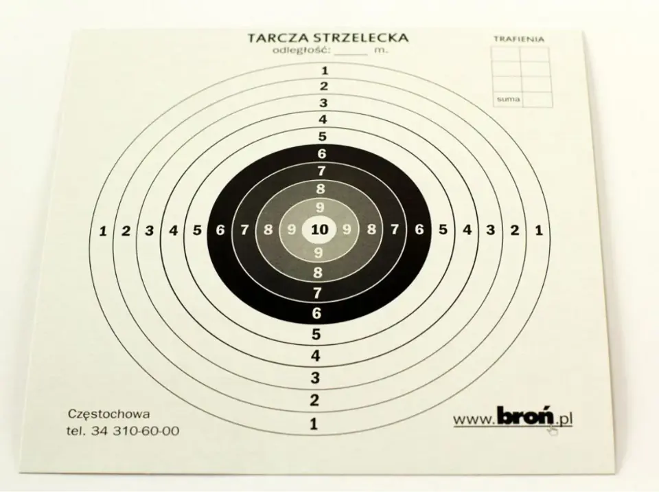 ⁨Tarcze papierowe 17x17 cm 100 szt.⁩ w sklepie Wasserman.eu