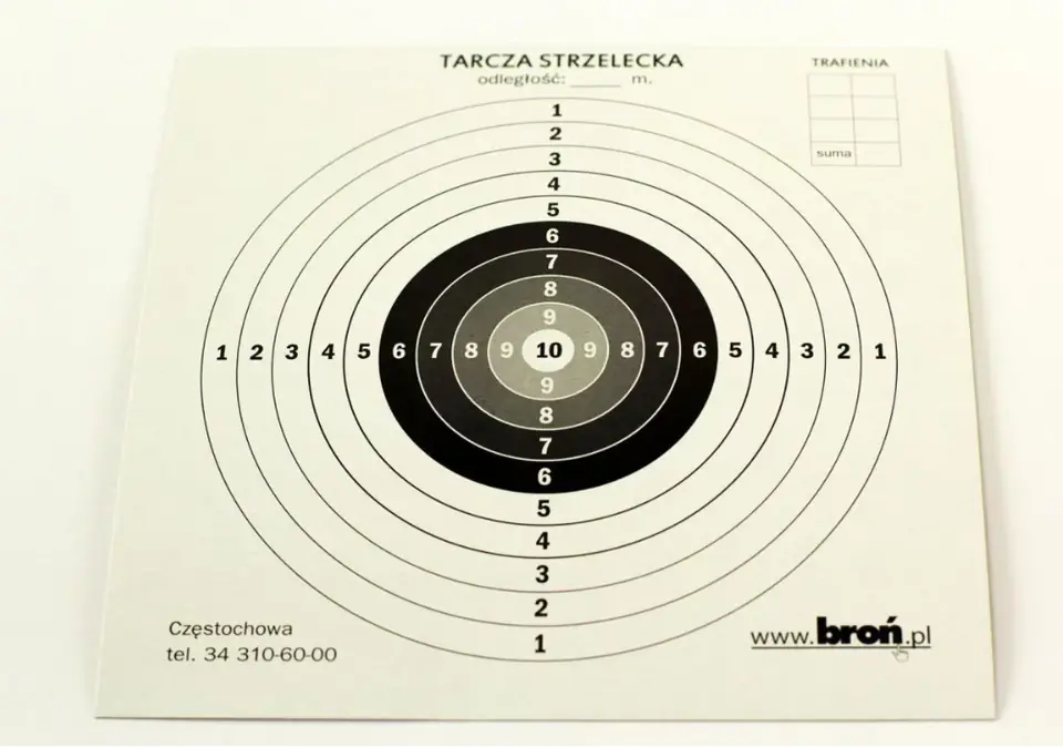 ⁨Tarcze papierowe 14x14 cm 100 szt.⁩ w sklepie Wasserman.eu