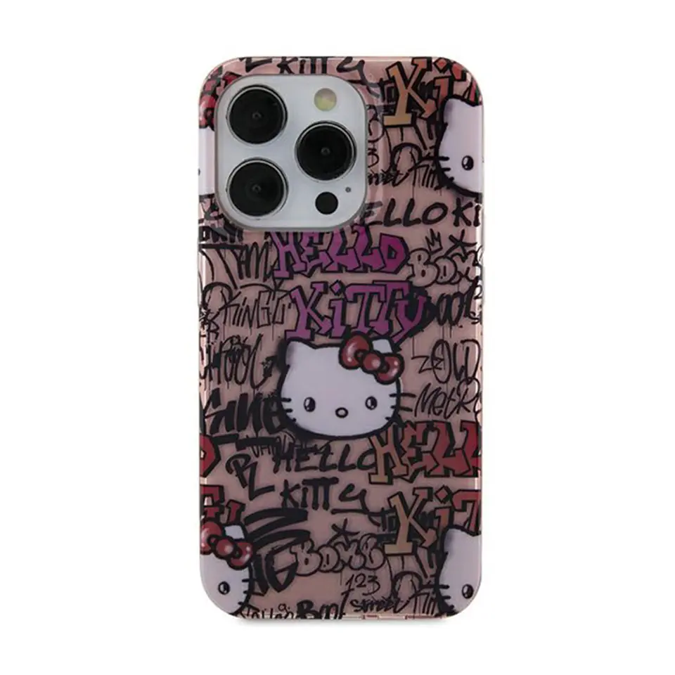 ⁨Hello Kitty IML Tags Graffiti - Etui iPhone 11 (różowy)⁩ w sklepie Wasserman.eu