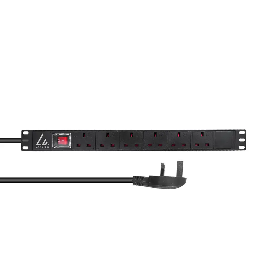 ⁨Lanview UK Rack mount power strip⁩ w sklepie Wasserman.eu