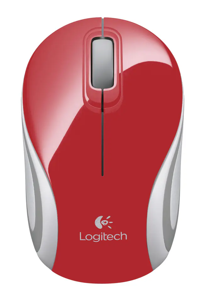 ⁨Logitech M187 Mini Mouse, Red⁩ w sklepie Wasserman.eu