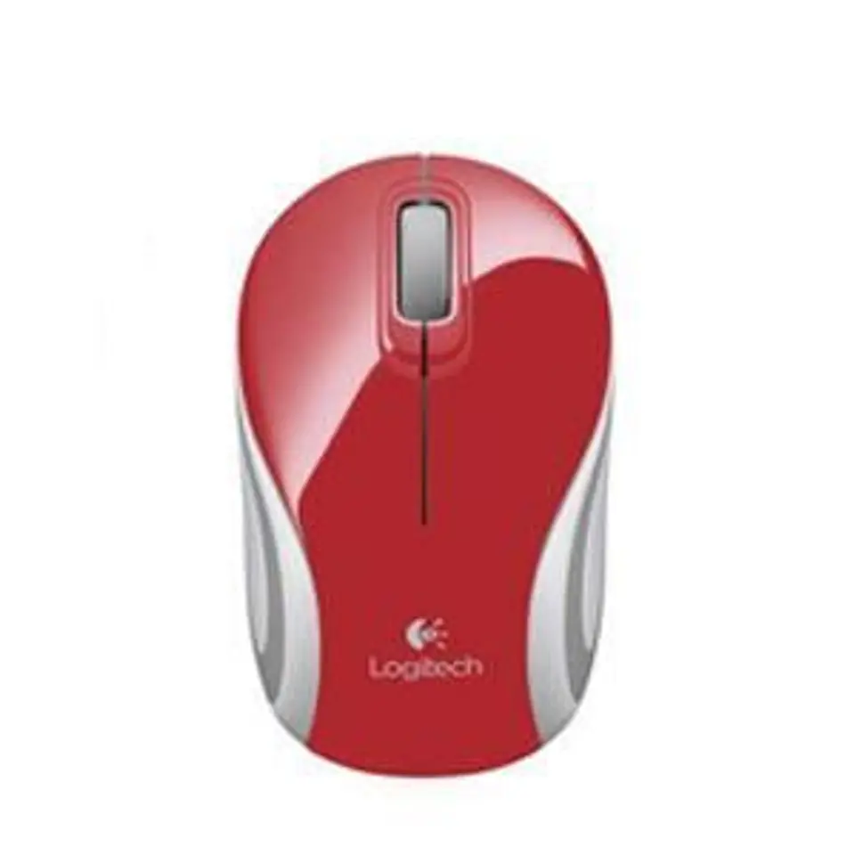 ⁨Logitech M187 Mini Mouse, Red⁩ w sklepie Wasserman.eu