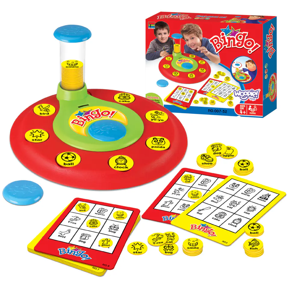 WOOPIE Bingo Gra Dopasuj Żetony Planszowa Rodzinna w sklepie Wasserman.eu