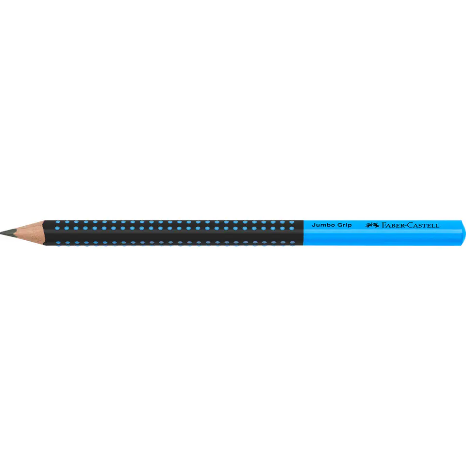 ⁨Ołówek JUMBO GRIP TWO TONE czarny/niebieski 511910 FABER CASTELL⁩ w sklepie Wasserman.eu