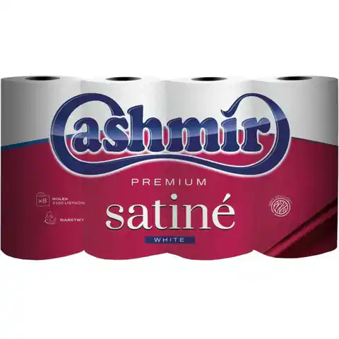 ⁨Papier toaletowy (8szt.) 3-warstwy 150 listków Satine Premium CASHMIR⁩ w sklepie Wasserman.eu