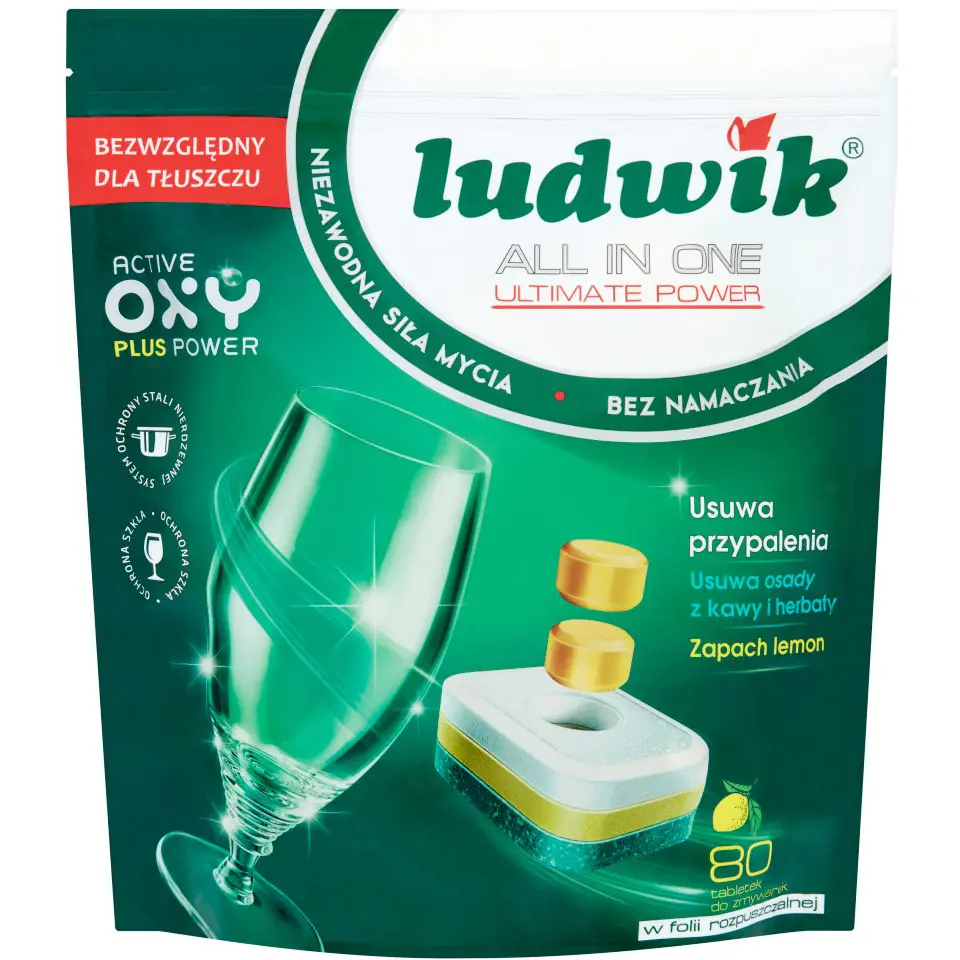 ⁨Tabletki do zmywarki LUDWIK(80 tabletek)⁩ w sklepie Wasserman.eu