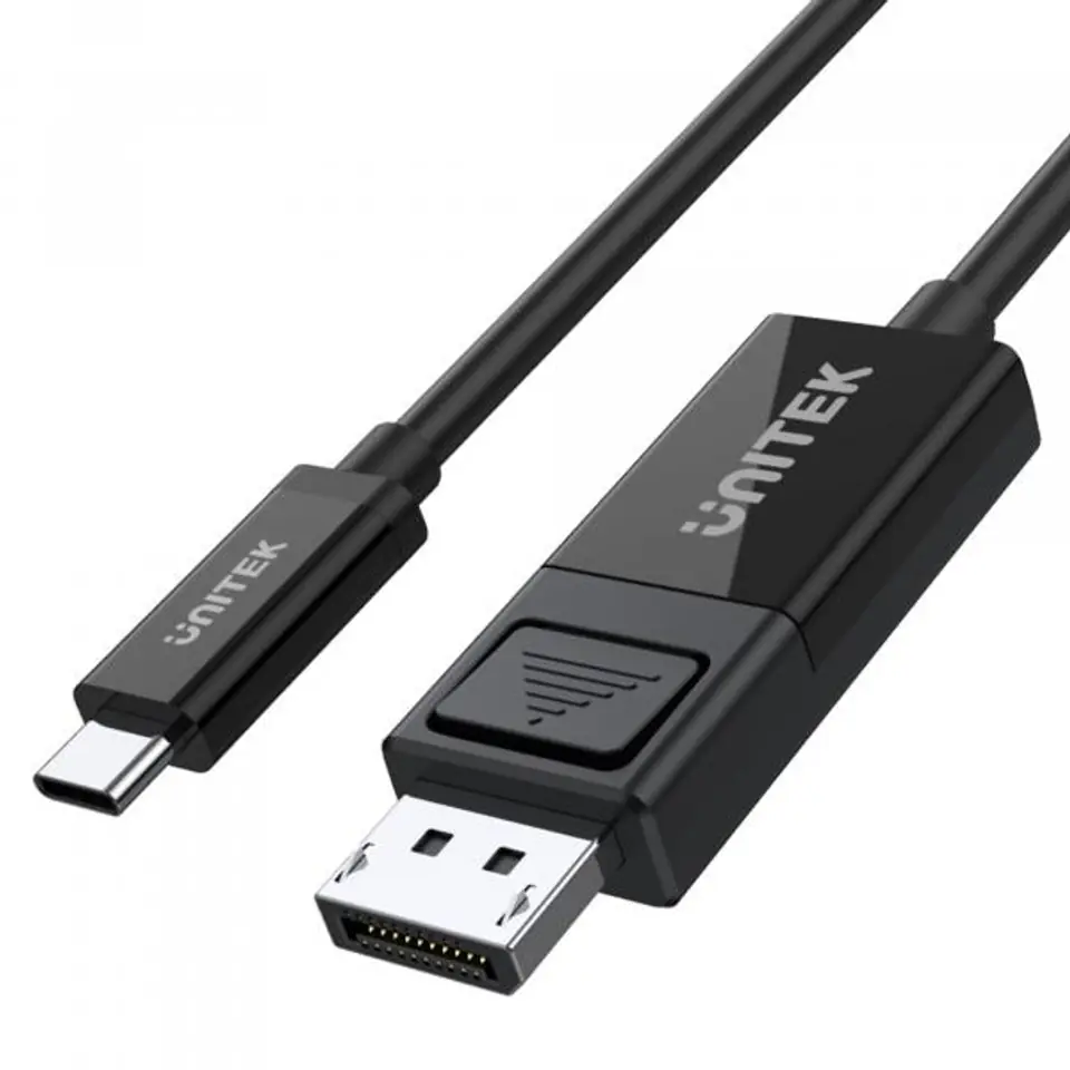 ⁨UNITEK V1146A cable gender changer USB-C DisplayPort Black⁩ at Wasserman.eu