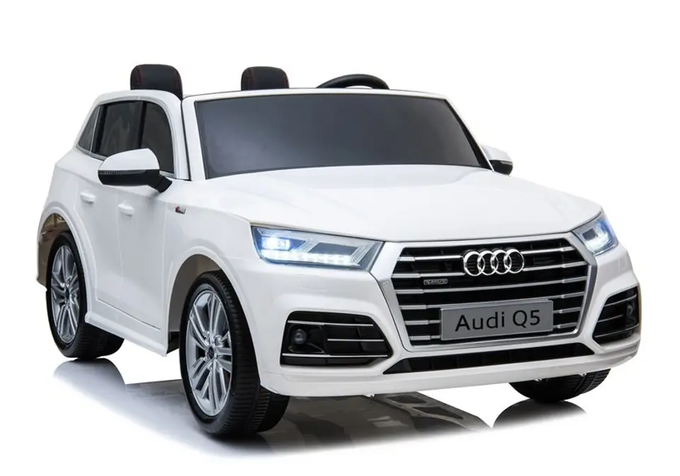 ⁨Pojazd na Akumulator Nowe Audi Q5 2-osobowe Białe⁩ w sklepie Wasserman.eu