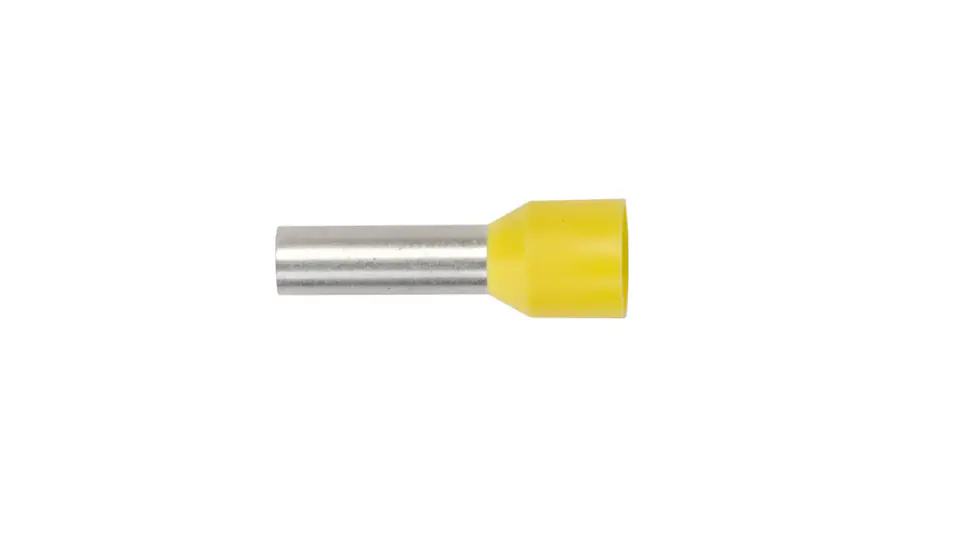 ⁨Insulated bootlace ferrule TI 6mm2/12mm yellow tinned TI6L12 /100pcs/⁩ at Wasserman.eu