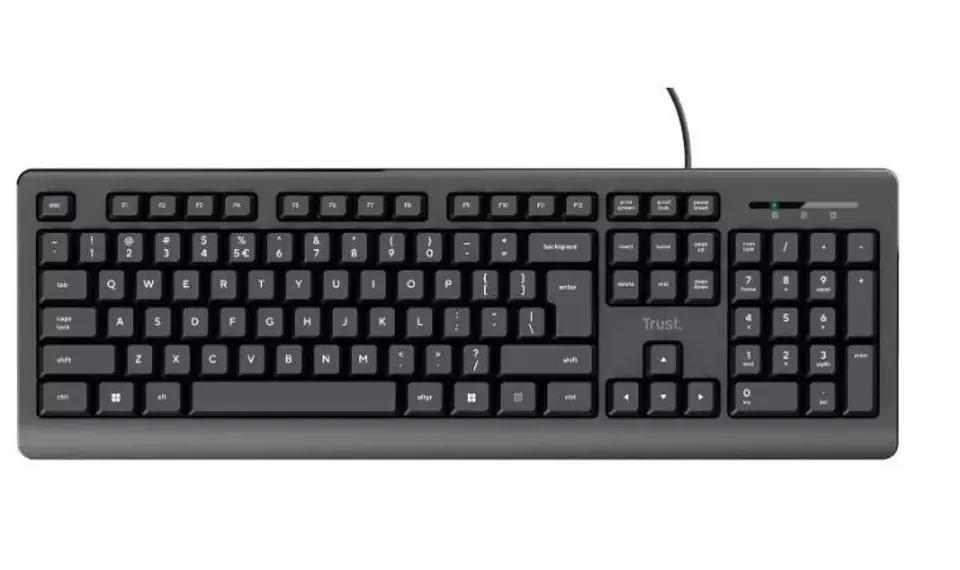 ⁨Trust Basics keyboard USB QWERTY US English Black⁩ at Wasserman.eu