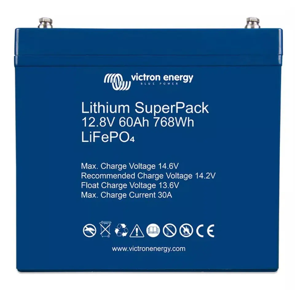 ⁨Akumulator Victron Energy LiFePO4 Superpack 60Ah 12V BMS⁩ w sklepie Wasserman.eu