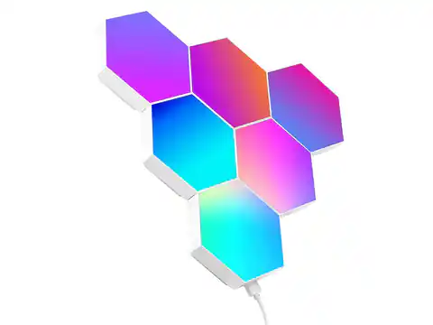 ⁨Sześciokątne lampy RGB Tracer Ambience -  Smart Hexagon⁩ w sklepie Wasserman.eu
