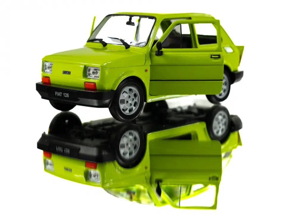 ⁨WELLY MALUCH FIAT 126P 1:21 SAMOCHÓD KOLEKCJONERSKI jas ziel⁩ w sklepie Wasserman.eu