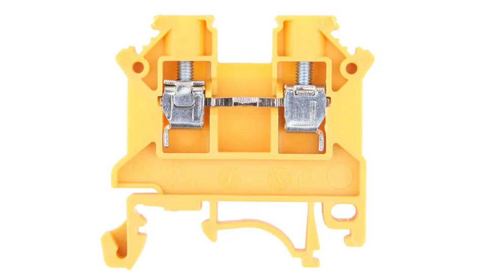 ⁨Rail connector 2-wire 4mm2 yellow NOWA ZSG 1-4.0Nz 11321314⁩ at Wasserman.eu