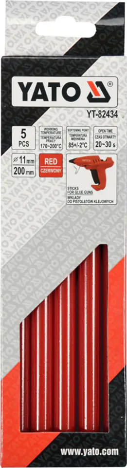 ⁨ADHESIVE INSERTS 11,2X200MM 5PCS RED⁩ at Wasserman.eu