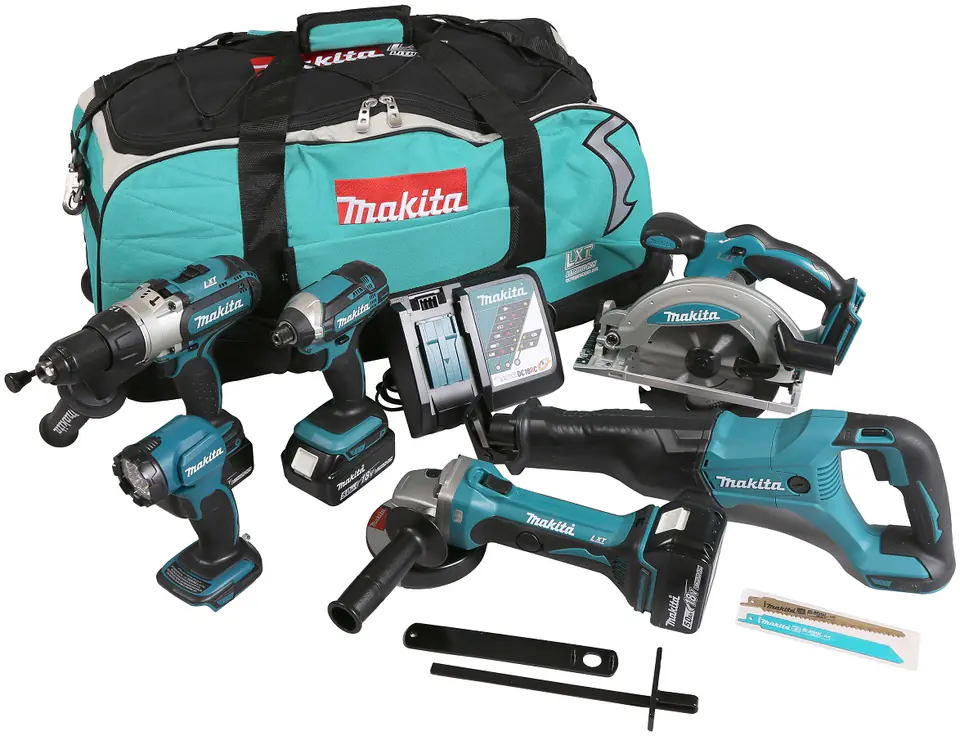 ZESTAW COMBO 18V DTD152+DHP451+DSS610+DGA452+DJR186+DML815 w sklepie Wasserman.eu