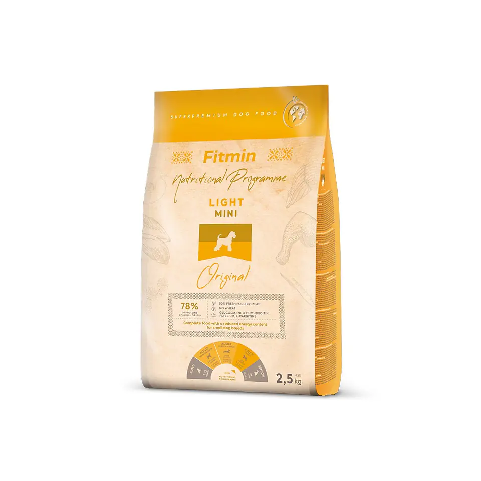 ⁨FITMIN Light Mini Original - dry dog food - 2,5 kg⁩ at Wasserman.eu