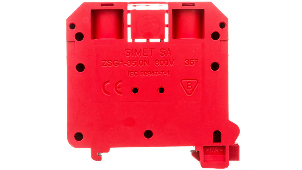 ⁨Rail nipple 2,5-35mm2 2-lane red ZSG1-35.0N 11721311⁩ at Wasserman.eu