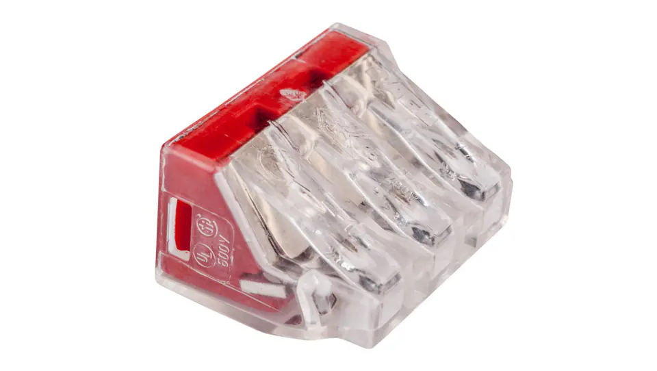 ⁨Quick connector 3x 2,5-6mm2 transparent 773-173 /50pcs/⁩ at Wasserman.eu