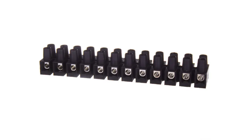 ⁨Terminal block 12-way 4 mm2 black LTA 12- 4.0d 22310217⁩ at Wasserman.eu