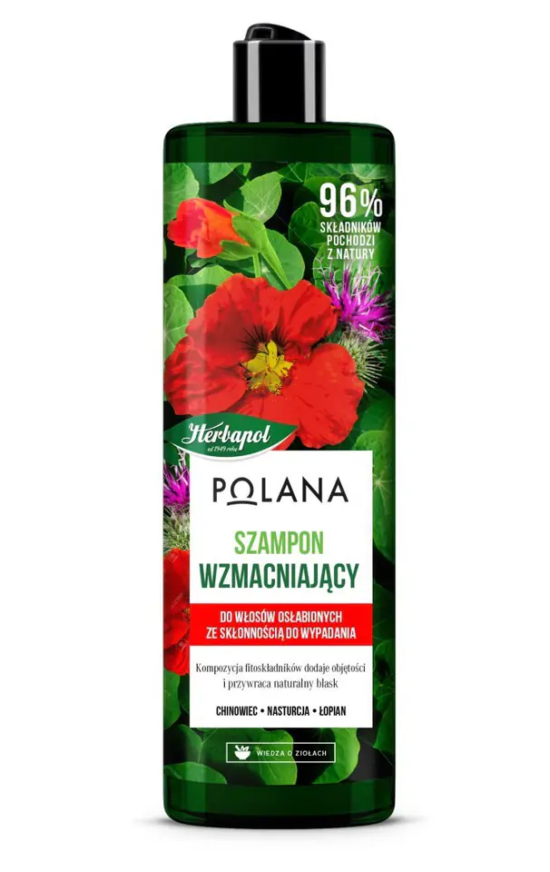 ⁨HERBAPOL Polana Szampon wzmacniający do włosów osłabionych,ze skłonnością do wypadania 400ml⁩ w sklepie Wasserman.eu